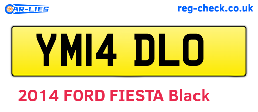 YM14DLO are the vehicle registration plates.