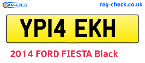 YP14EKH are the vehicle registration plates.