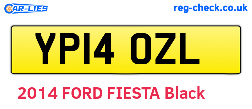 YP14OZL are the vehicle registration plates.