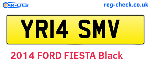 YR14SMV are the vehicle registration plates.