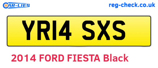 YR14SXS are the vehicle registration plates.