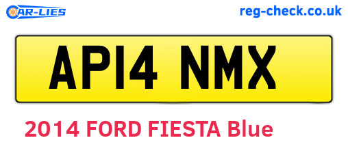 AP14NMX are the vehicle registration plates.