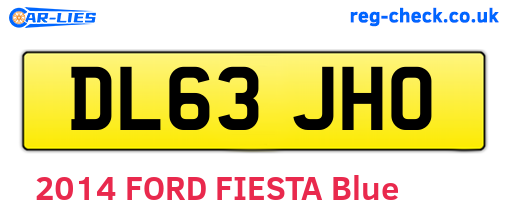 DL63JHO are the vehicle registration plates.