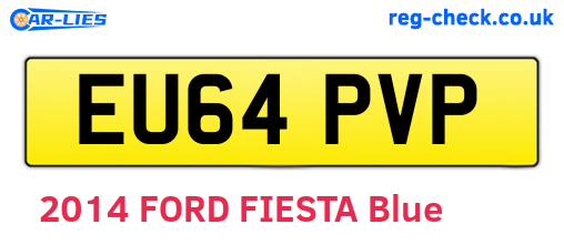 EU64PVP are the vehicle registration plates.