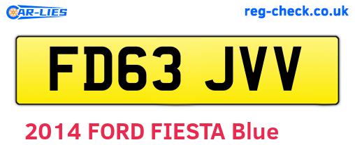 FD63JVV are the vehicle registration plates.