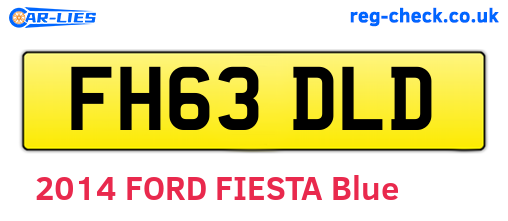 FH63DLD are the vehicle registration plates.