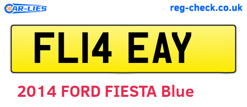 FL14EAY are the vehicle registration plates.