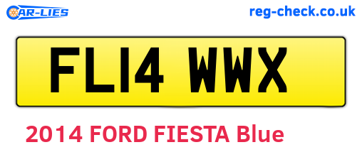 FL14WWX are the vehicle registration plates.
