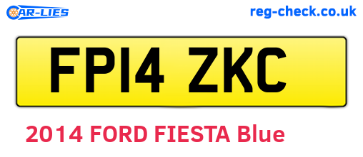 FP14ZKC are the vehicle registration plates.
