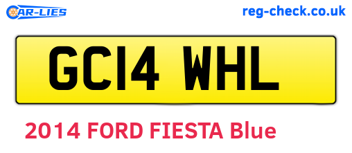 GC14WHL are the vehicle registration plates.