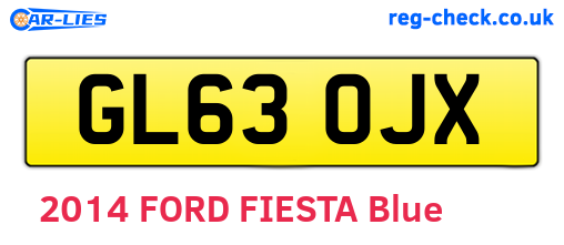 GL63OJX are the vehicle registration plates.