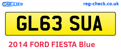 GL63SUA are the vehicle registration plates.