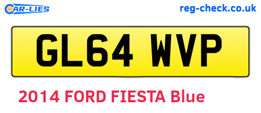 GL64WVP are the vehicle registration plates.