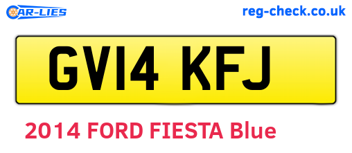 GV14KFJ are the vehicle registration plates.