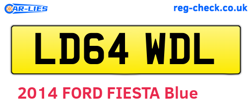 LD64WDL are the vehicle registration plates.