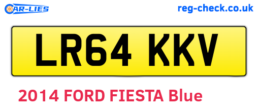 LR64KKV are the vehicle registration plates.