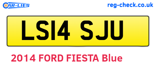 LS14SJU are the vehicle registration plates.