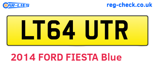 LT64UTR are the vehicle registration plates.
