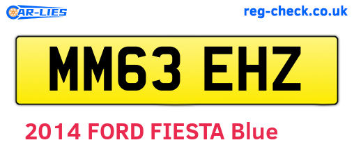 MM63EHZ are the vehicle registration plates.