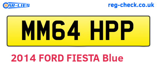 MM64HPP are the vehicle registration plates.