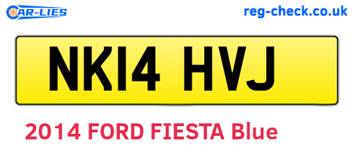 NK14HVJ are the vehicle registration plates.