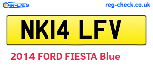 NK14LFV are the vehicle registration plates.