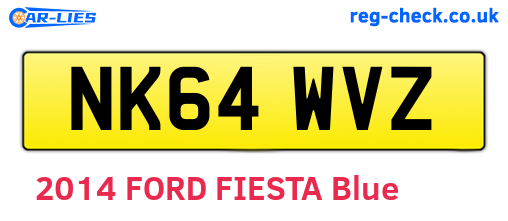 NK64WVZ are the vehicle registration plates.
