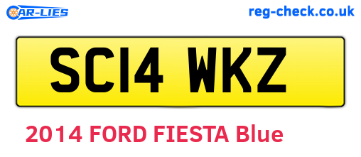 SC14WKZ are the vehicle registration plates.