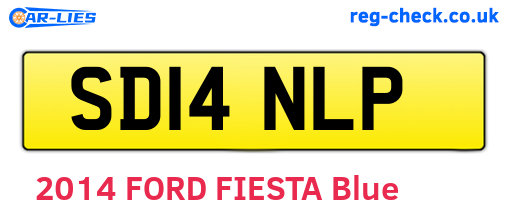 SD14NLP are the vehicle registration plates.