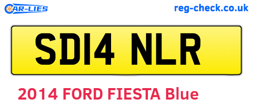 SD14NLR are the vehicle registration plates.