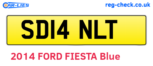SD14NLT are the vehicle registration plates.