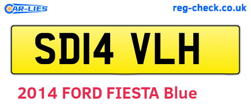 SD14VLH are the vehicle registration plates.