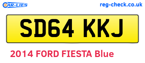 SD64KKJ are the vehicle registration plates.