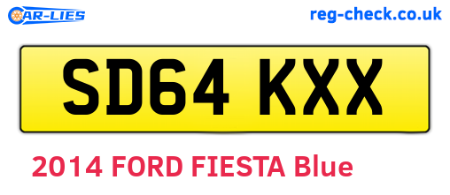 SD64KXX are the vehicle registration plates.