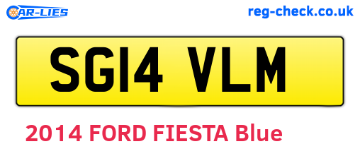 SG14VLM are the vehicle registration plates.
