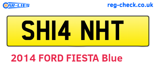 SH14NHT are the vehicle registration plates.