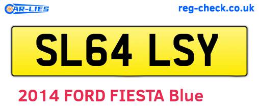 SL64LSY are the vehicle registration plates.