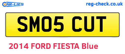 SM05CUT are the vehicle registration plates.
