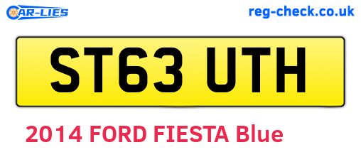 ST63UTH are the vehicle registration plates.