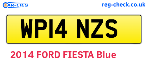 WP14NZS are the vehicle registration plates.