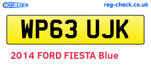 WP63UJK are the vehicle registration plates.