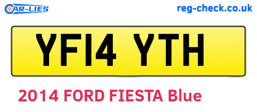 YF14YTH are the vehicle registration plates.