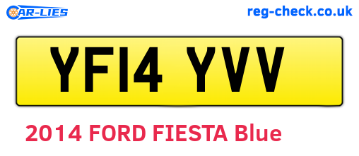 YF14YVV are the vehicle registration plates.