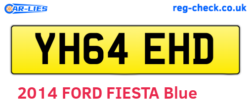 YH64EHD are the vehicle registration plates.