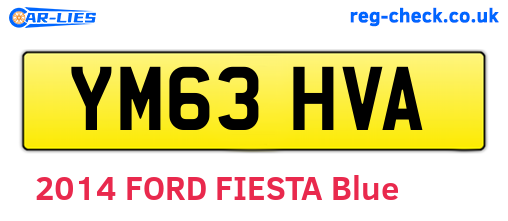 YM63HVA are the vehicle registration plates.