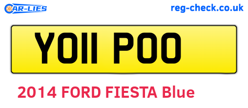 YO11POO are the vehicle registration plates.