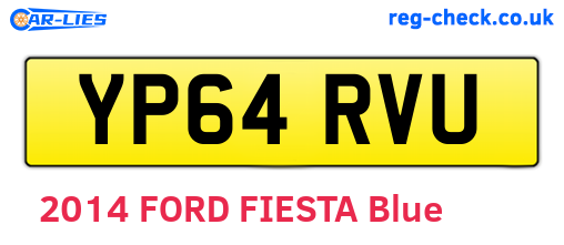YP64RVU are the vehicle registration plates.