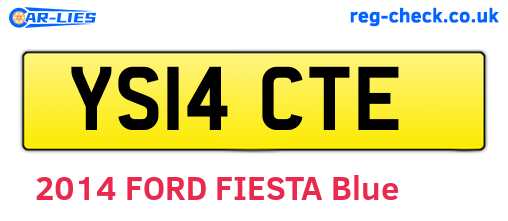 YS14CTE are the vehicle registration plates.