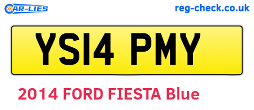 YS14PMY are the vehicle registration plates.