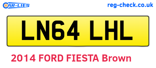LN64LHL are the vehicle registration plates.
